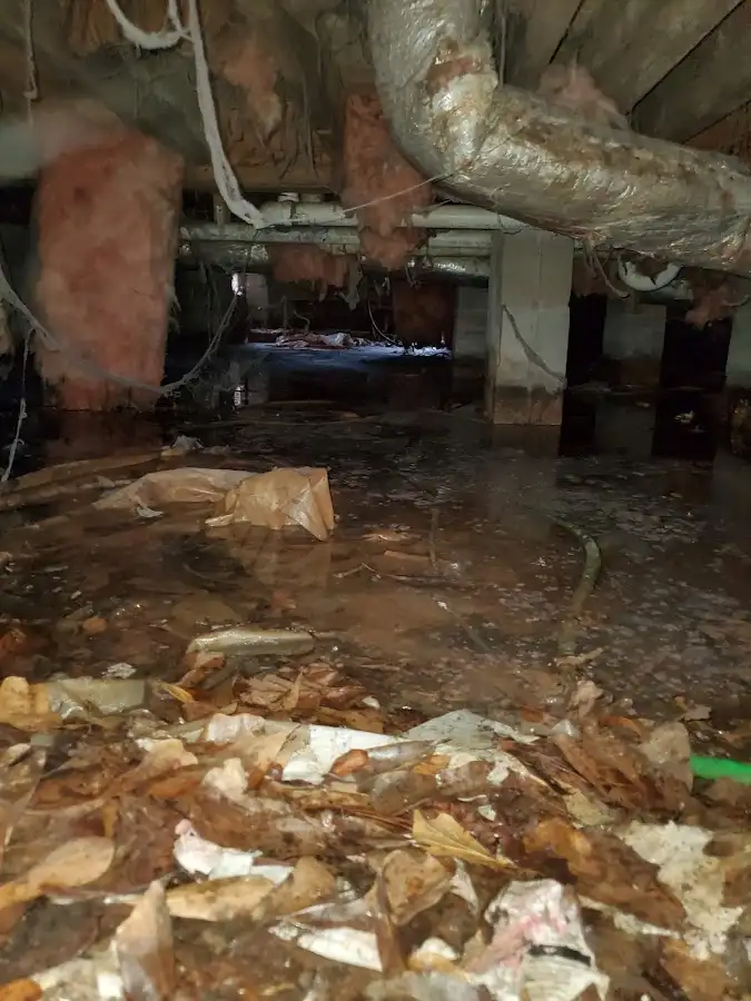 Crawl space flood assessment for Commercial Water Damage Restoration in Taos