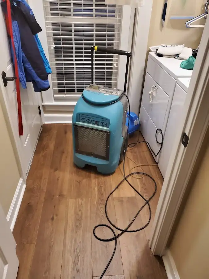 Commercial dehumidifier deployed for Flood Damage Cleanup in Taos