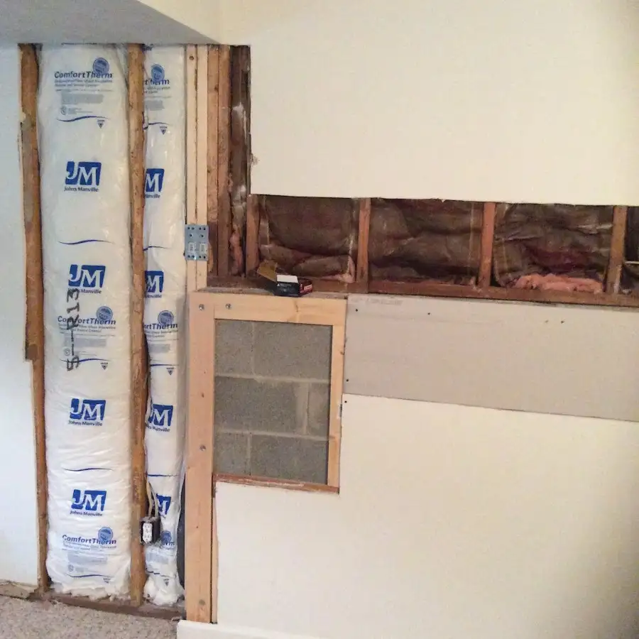 Wall insulation replacement during Structural Drying in Taos